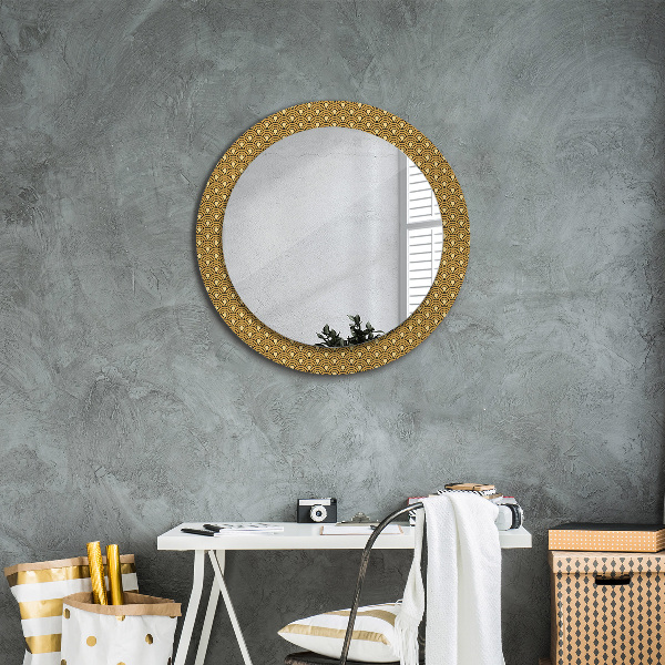 Runder spiegel aufdruck Deco Vintage