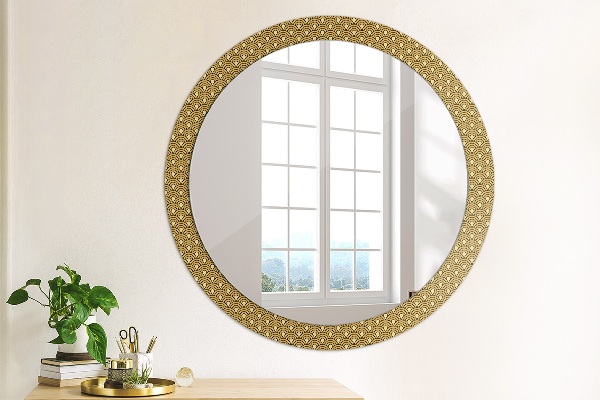Runder spiegel aufdruck Deco Vintage