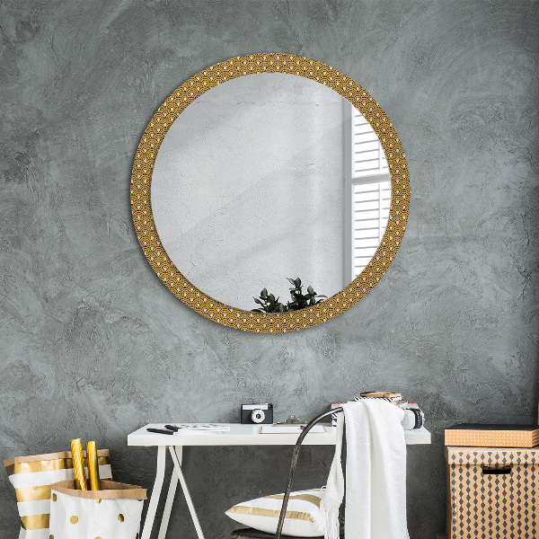 Runder spiegel aufdruck Deco Vintage