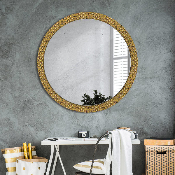 Runder spiegel aufdruck Deco Vintage