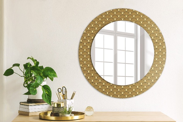 Runder spiegel aufdruck Deco Vintage