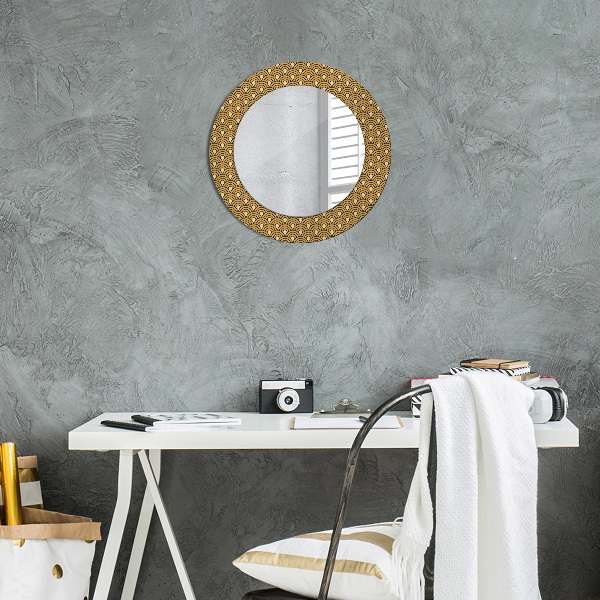 Runder spiegel aufdruck Deco Vintage