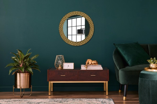 Runder spiegel aufdruck Deco Vintage