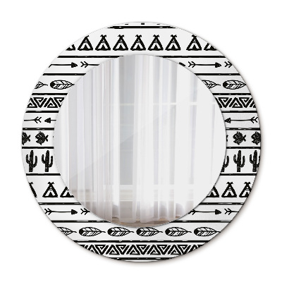 Runder spiegel aufdruck Boho Minimalist