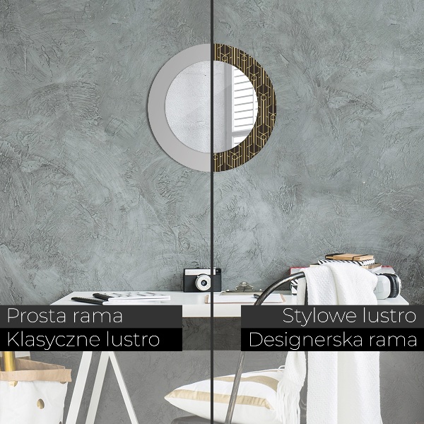 Runder spiegel aufdruck Abstrakt