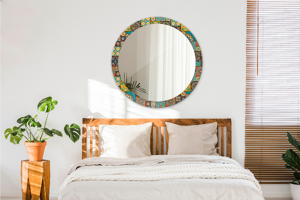 Runder spiegel aufdruck Arabisches Muster