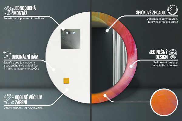 Runder spiegel aufdruck Hypnotische Spirale