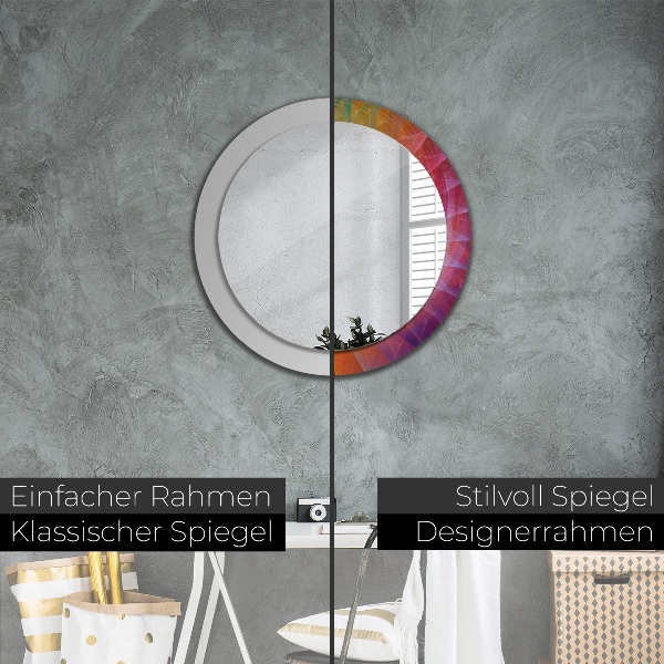 Runder spiegel aufdruck Hypnotische Spirale