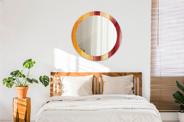 Runder spiegel bedrucktem rahmen Zusammenfassung Bild