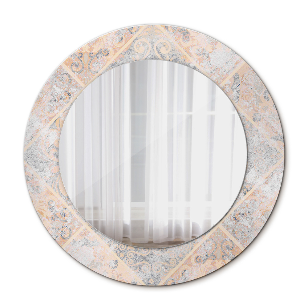 Runder spiegel mit dekoration Shabby Mosaic