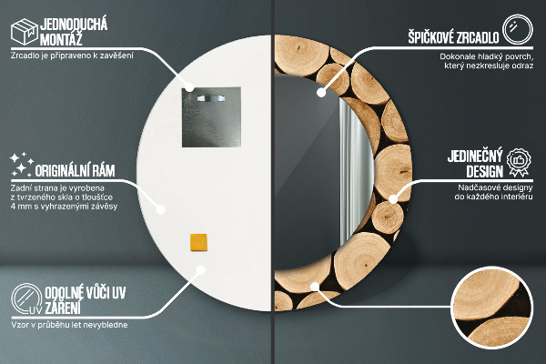 Runder spiegel aufdruck Protokolle