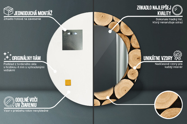 Runder spiegel aufdruck Protokolle