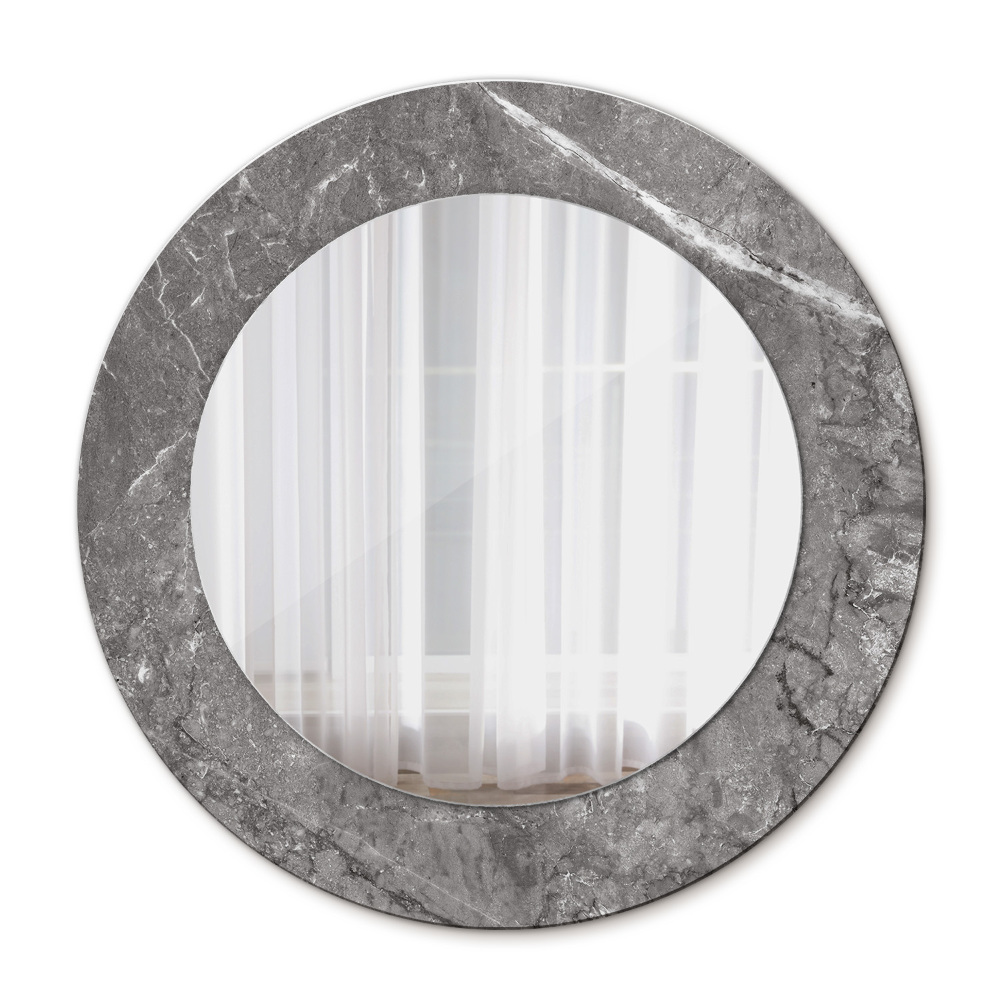 Runder spiegel mit dekoration Rustikaler Marmor