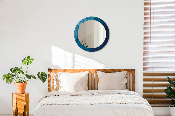 Runder spiegel mit dekoration Abstrakte Kunst