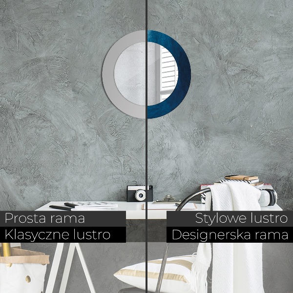 Runder spiegel mit dekoration Abstrakte Kunst