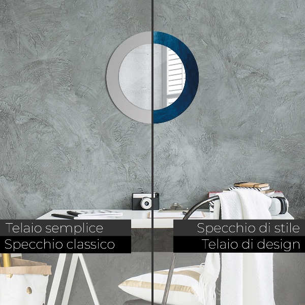 Runder spiegel mit dekoration Abstrakte Kunst