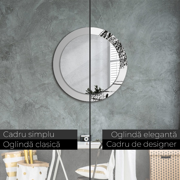 Runder spiegel aufdruck Graffiti-Muster