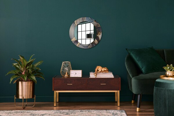 Runder spiegel aufdruck Zusammenfassung Flüssigkeit