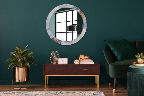 Runder spiegel aufdruck Abstrakte flüssige Kunst