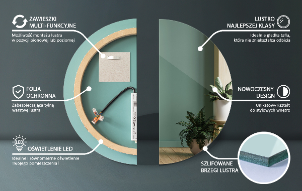 Bad led spiegel runde fi 40 cm