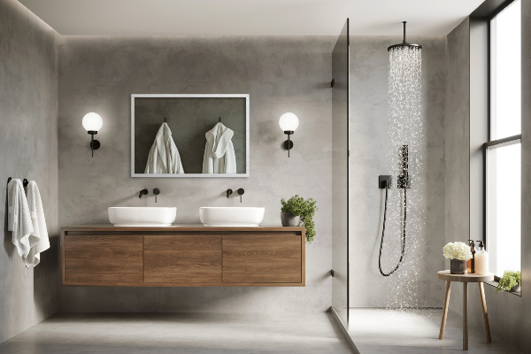 Badezimmer spiegel rechteckiger rahmen weiß 80x60 cm