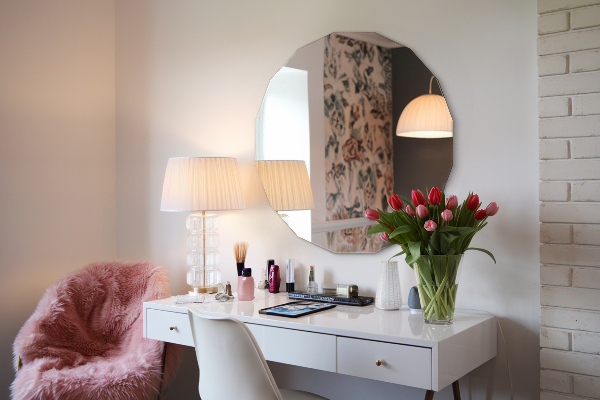 Spiegel in Polygonform moderne Ergänzung 100x100 cm