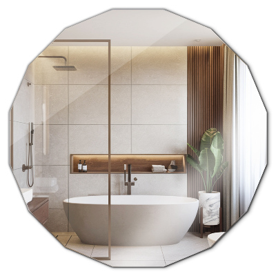 Polygonale Spiegel ästhetisch 80x80 cm