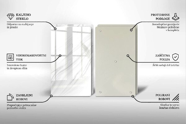 Herdabdeckung Zarter Marmor