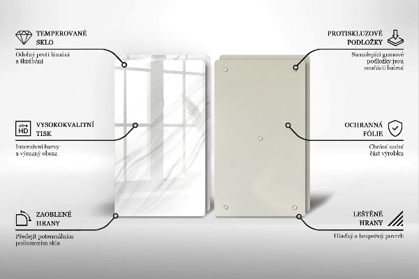 Herdabdeckung Zarter Marmor