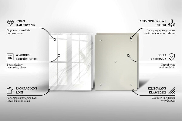 Herdabdeckung Zarter Marmor