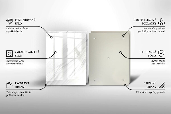 Herdabdeckung Zarter Marmor