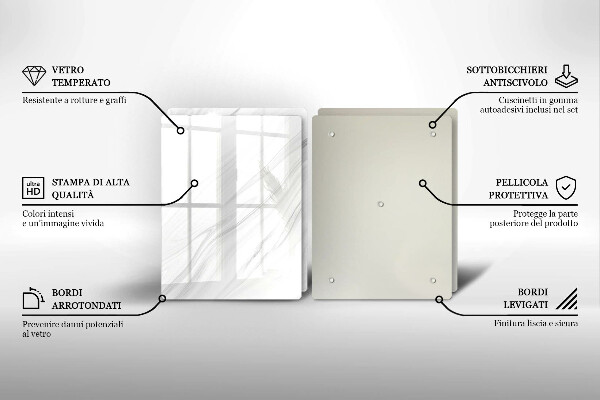 Herdabdeckung Zarter Marmor