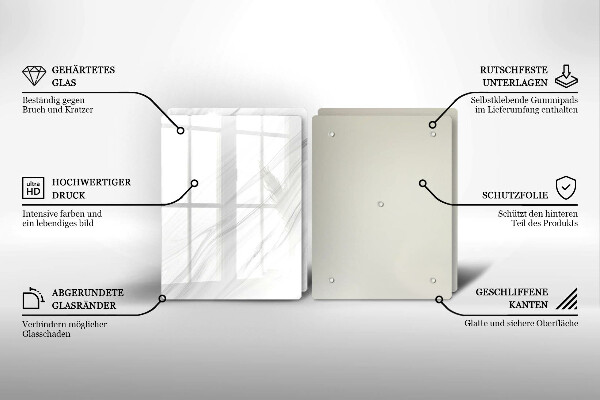 Herdabdeckung Zarter Marmor