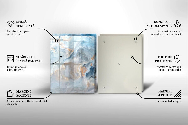 Herdabdeckung Marmorstruktur