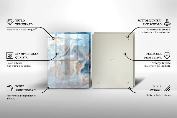 Herdabdeckung Marmorstruktur