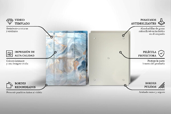 Herdabdeckung Marmorstruktur