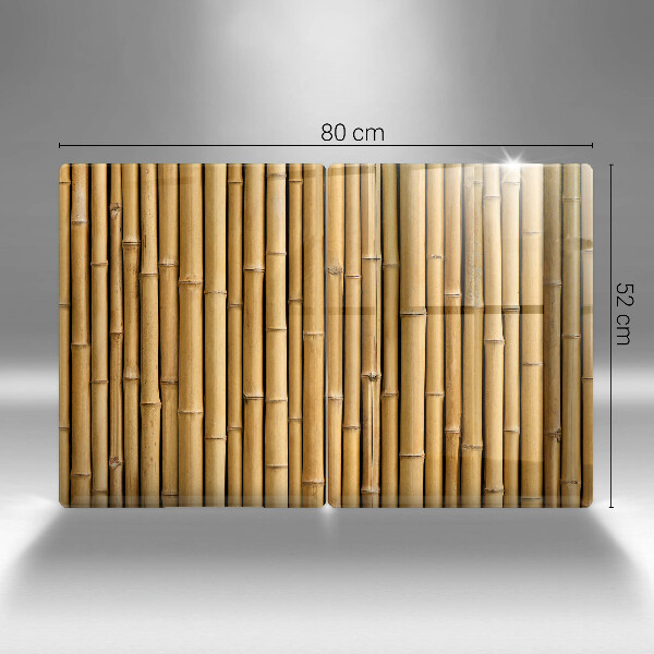 Herdabdeckung Natur-Boho-Bambus