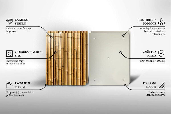 Herdabdeckung Natur-Boho-Bambus