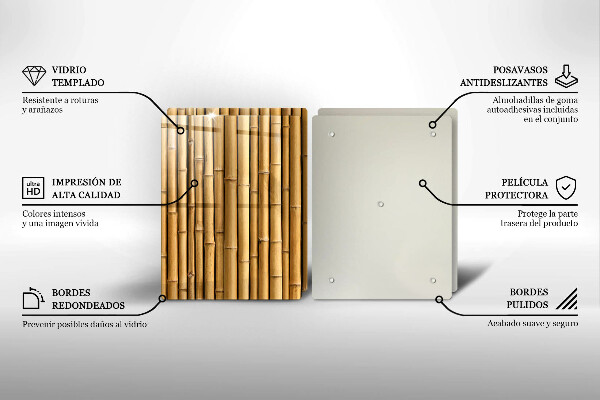 Herdabdeckung Natur-Boho-Bambus