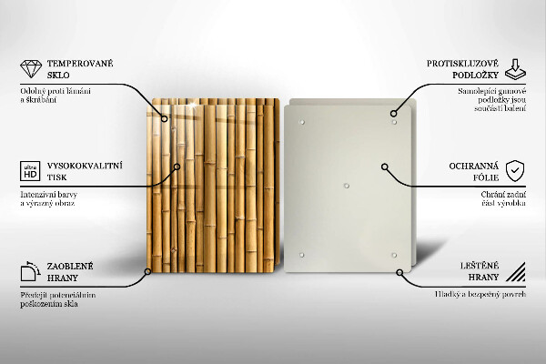 Herdabdeckung Natur-Boho-Bambus