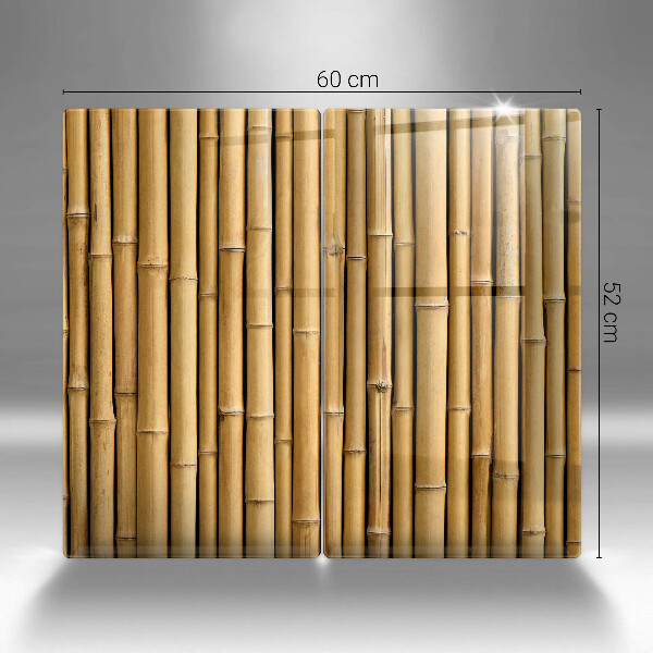 Herdabdeckung Natur-Boho-Bambus