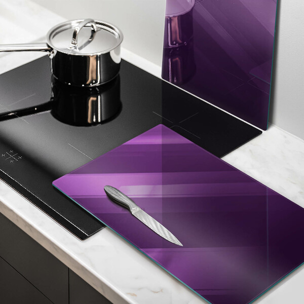 Herdabdeckplatte glas Violette Farbe