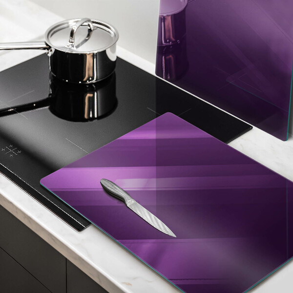 Herdabdeckplatte glas Violette Farbe