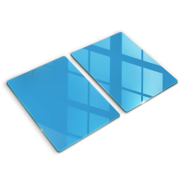 Herdabdeckplatte glas Blaue Farbe