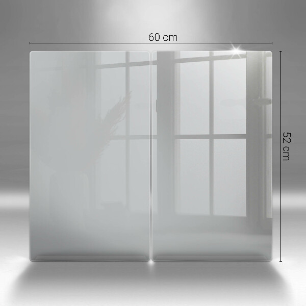 Herdabdeckplatte glas Graue Farbe