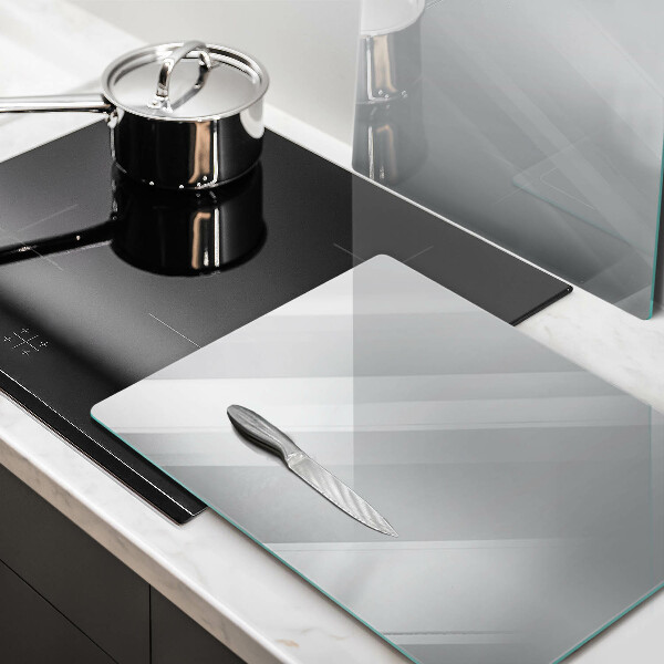 Herdabdeckplatte glas Graue Farbe