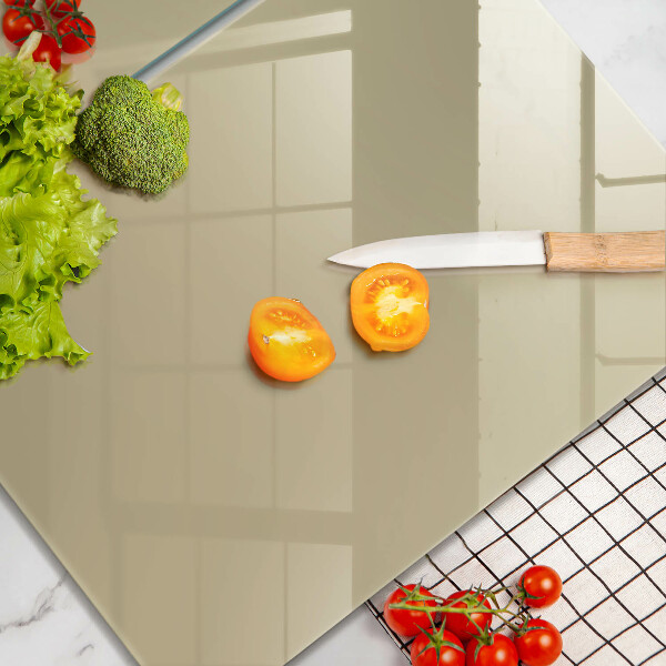 Herdabdeckplatte glas Beige Farbe