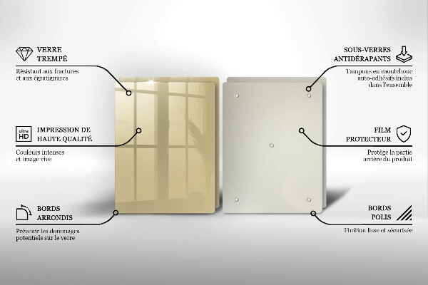 Herdabdeckplatte glas Beige Farbe