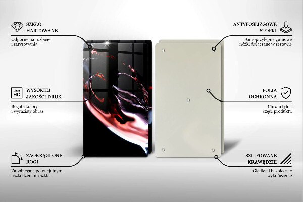Herdabdeckung Ein Glas Rotwein