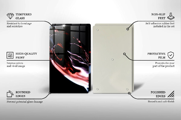 Herdabdeckung Ein Glas Rotwein